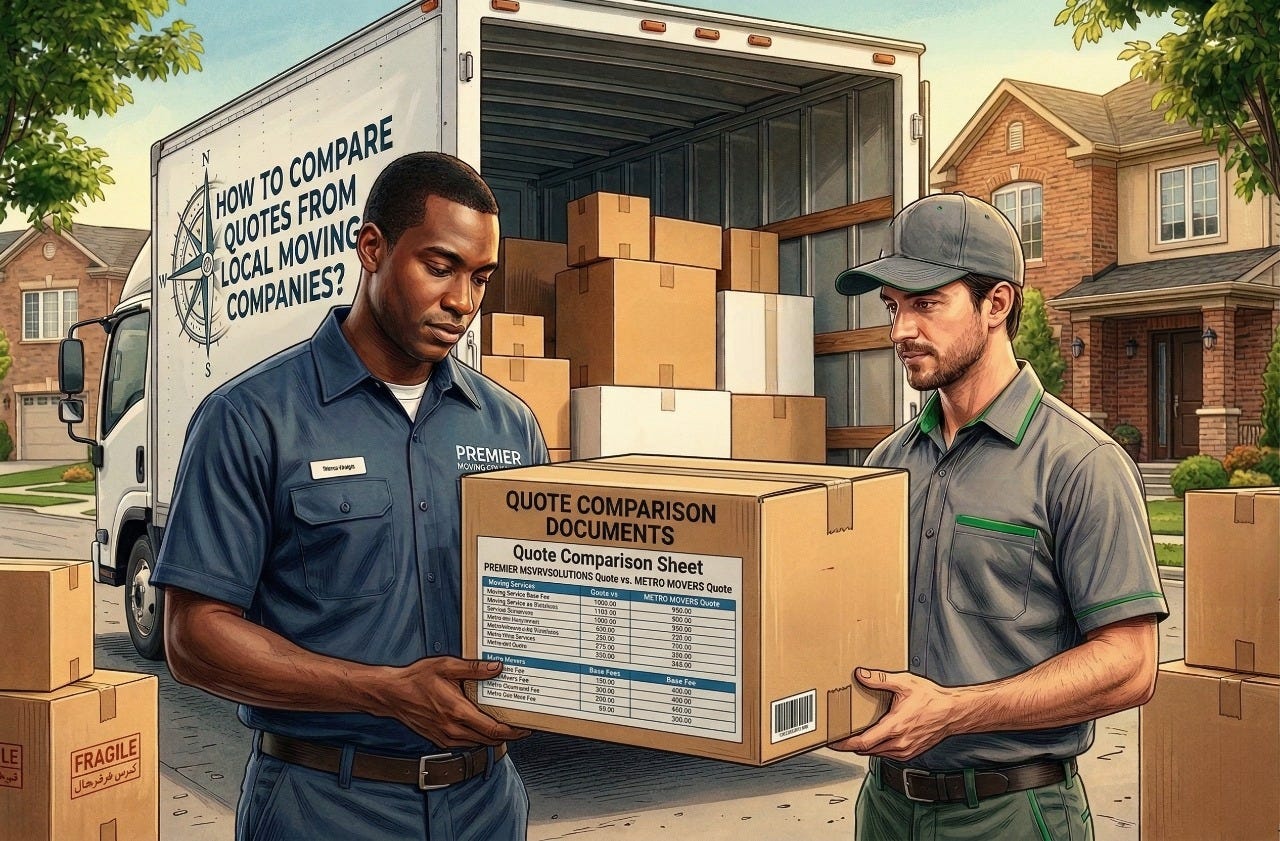How to Compare Quotes From Local Moving Companies