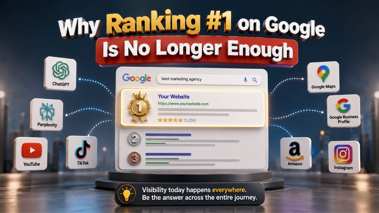 Why Ranking #1 on Google Is No Longer Enough