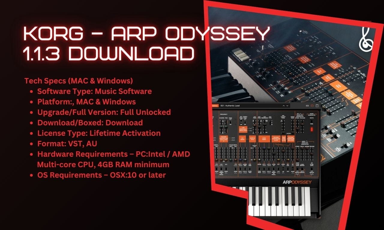 How to Download KORG — ARP ODYSSEY 1.1.3
