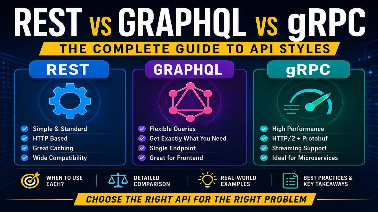 REST vs GraphQL vs gRPC: Choosing the Right API Style in 2026