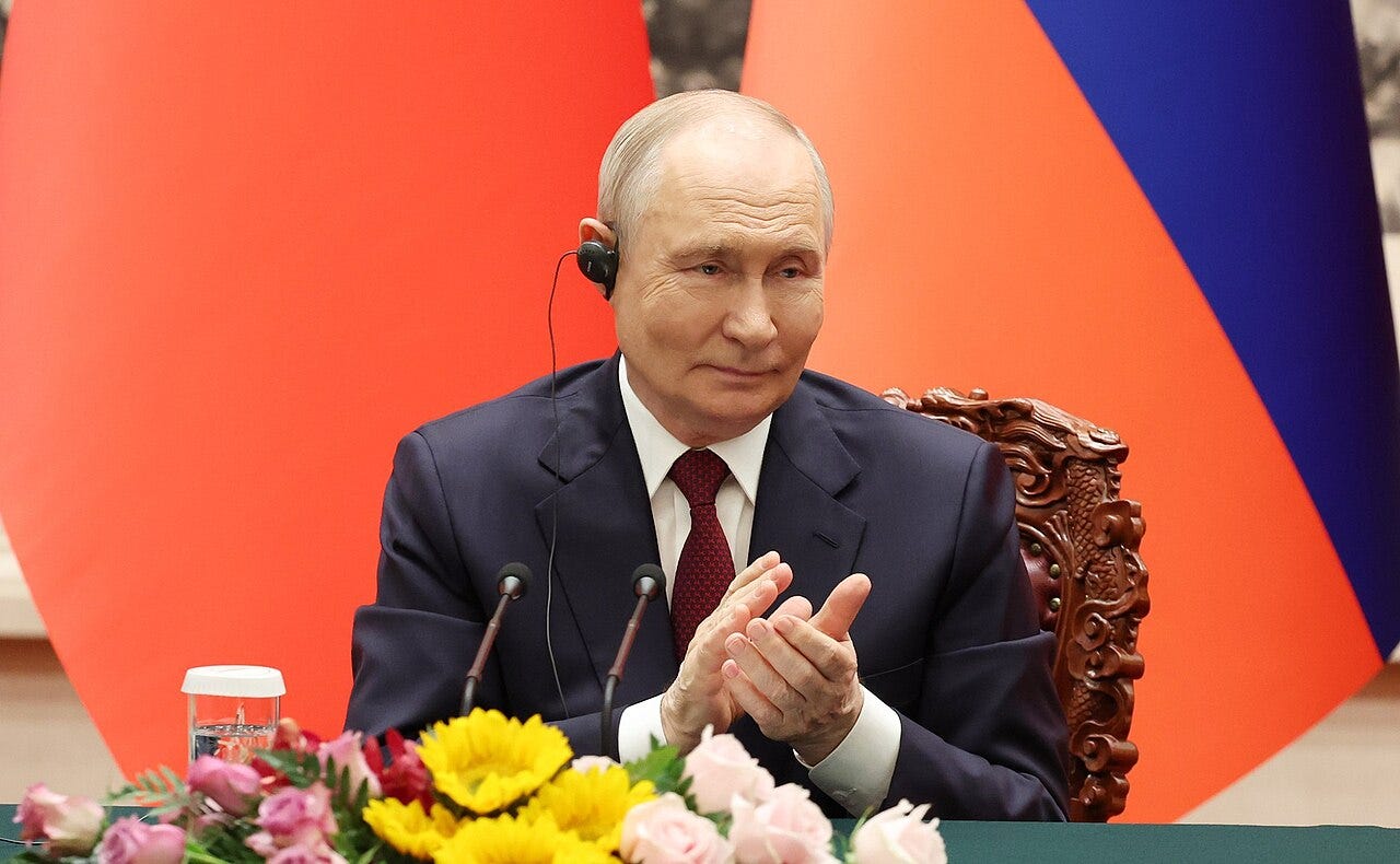 Vladimir Putin at press conference in Beijing (May 2026)