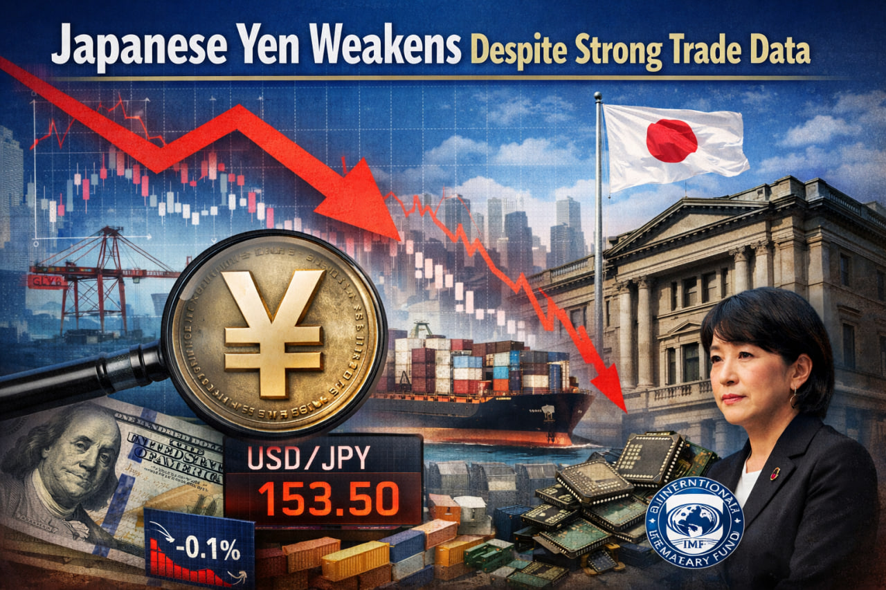 Japanese Yen Weakens Despite Strong Trade Data