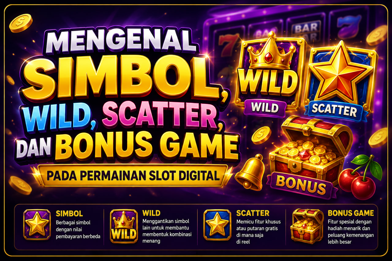 Mengenal Simbol, Wild, Scatter, dan Bonus Game pada Permainan Slot Digital di KEBAYA4D