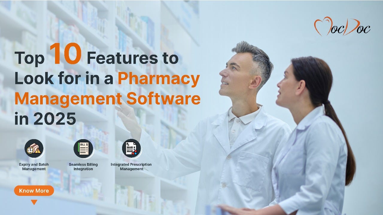 Top 10 Features to Look for in a Pharmacy Management Software in 2025