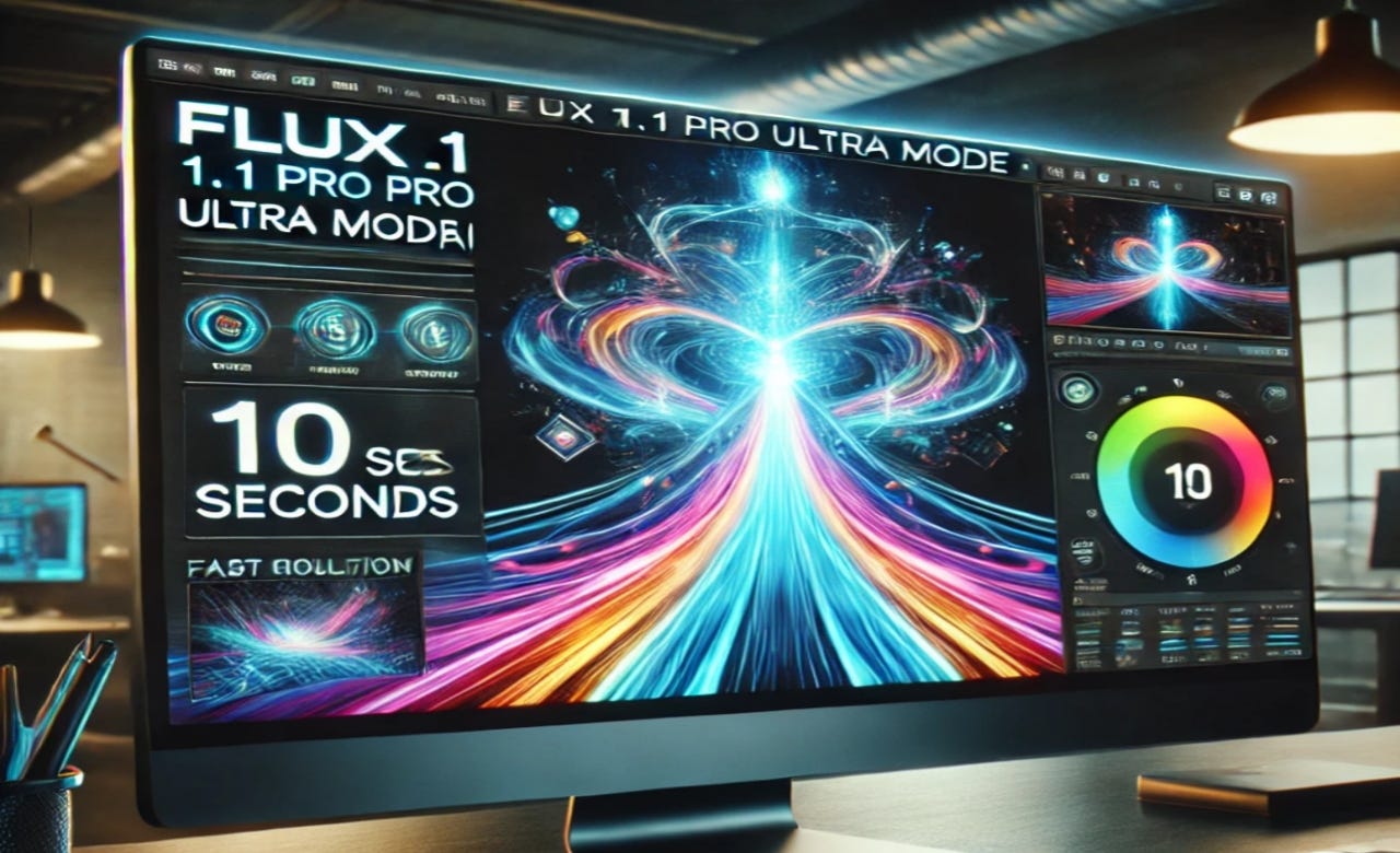 Flux 1.1 Pro Ultra Mode: Create Ultra-High-Resolution AI Images in Just 10 Seconds
