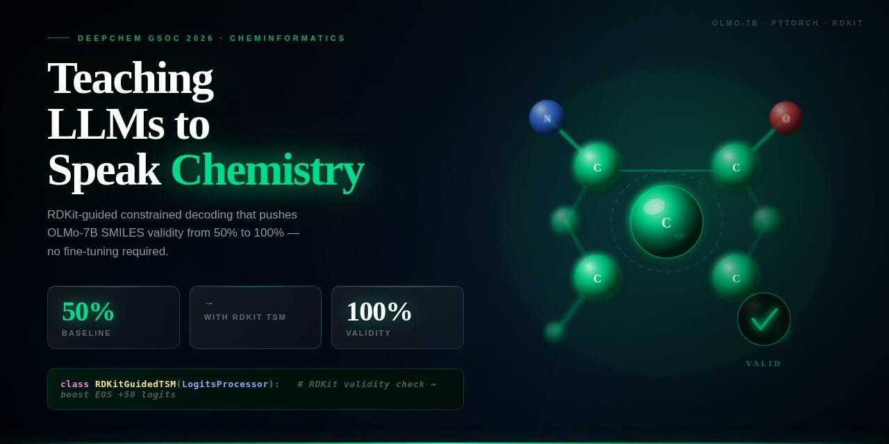 Teaching a 7B LLM to Speak Chemistry: How I Built an RDKit-Guided Topological State Machine for…