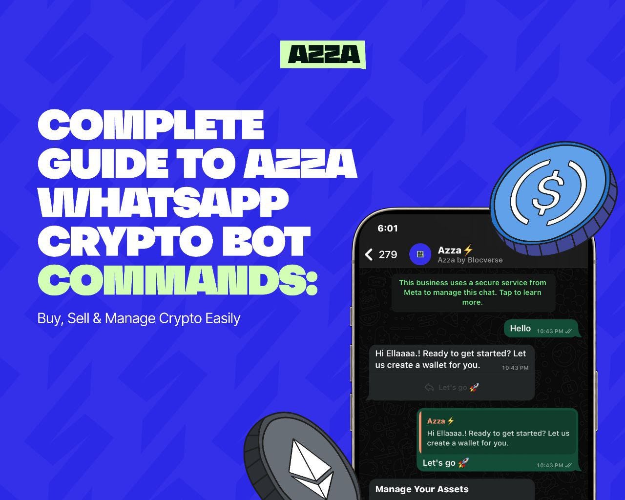 Complete Guide to Azza WhatsApp Crypto Bot: Commands