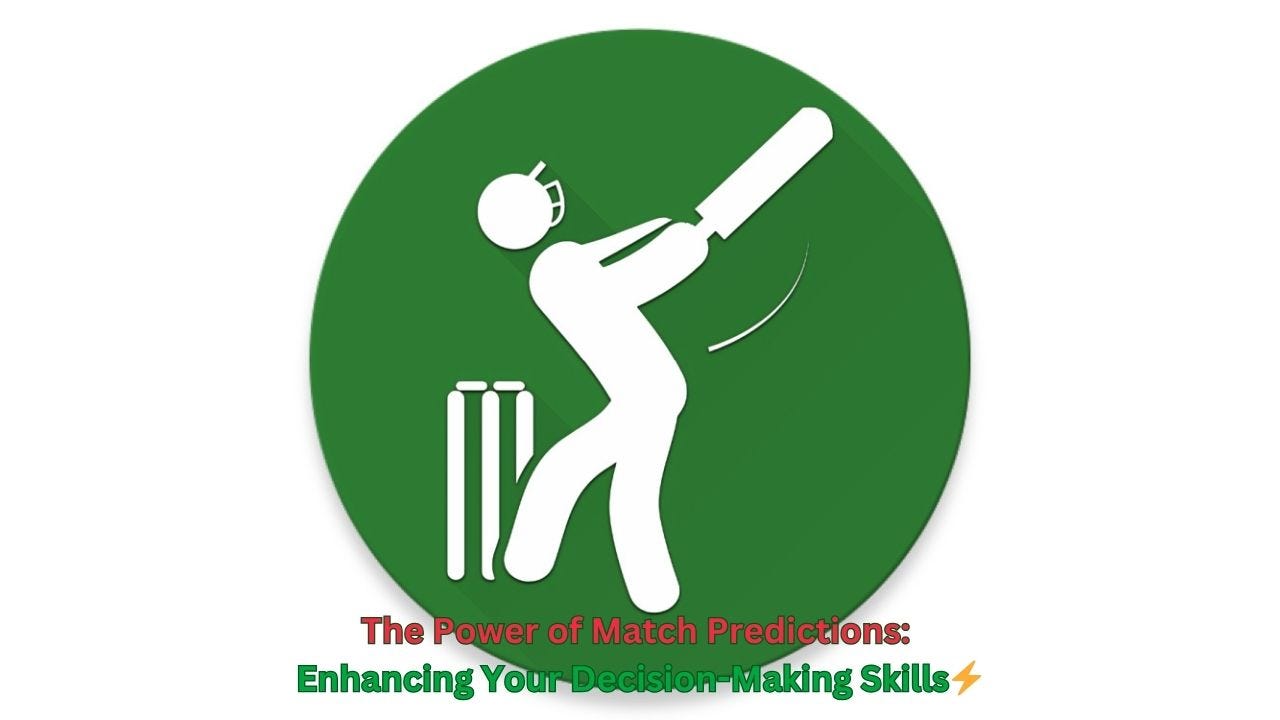The Power of Match Predictions: Enhancing Your Decision-Making Skills⚡️
