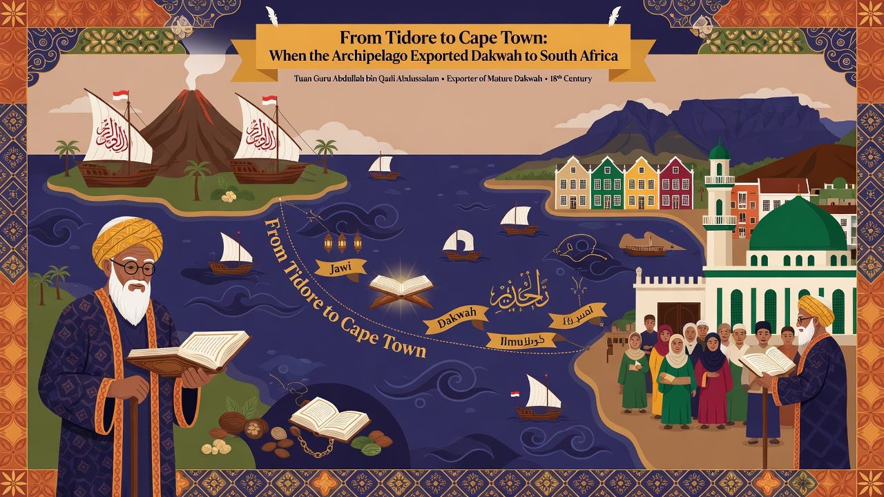 From Tidore to Cape Town:
When the Archipelago Exported Dakwah to South Africa