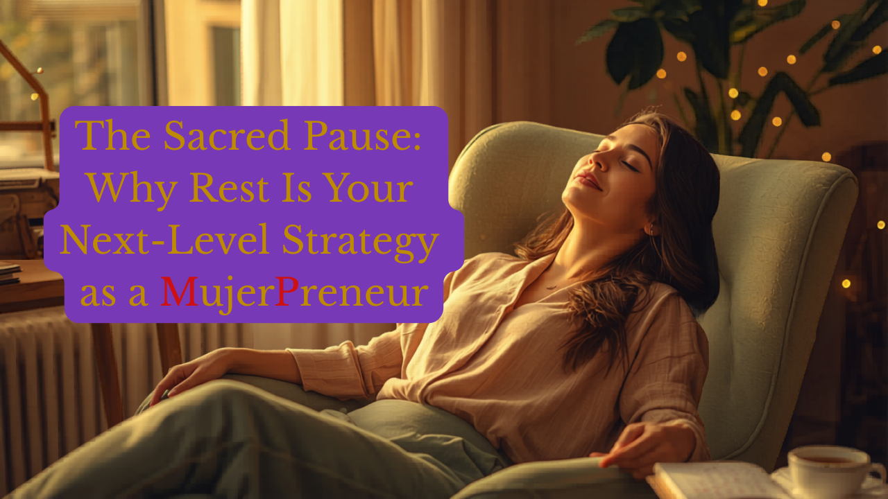 The Sacred Pause:Why Rest Is Your Next-Level Strategy as a MujerPreneur