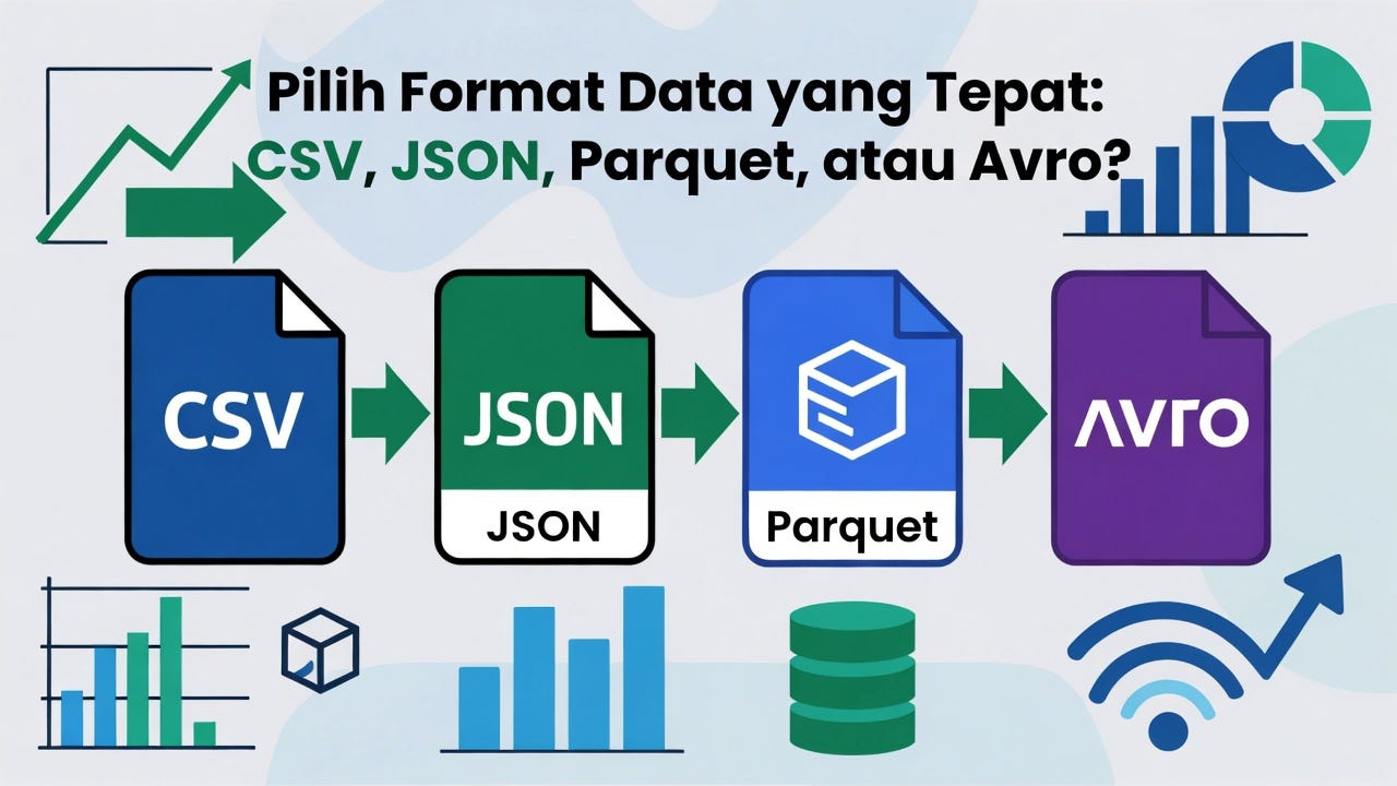 Pilih Format Data yang Tepat: CSV, JSON, Parquet, atau Avro?