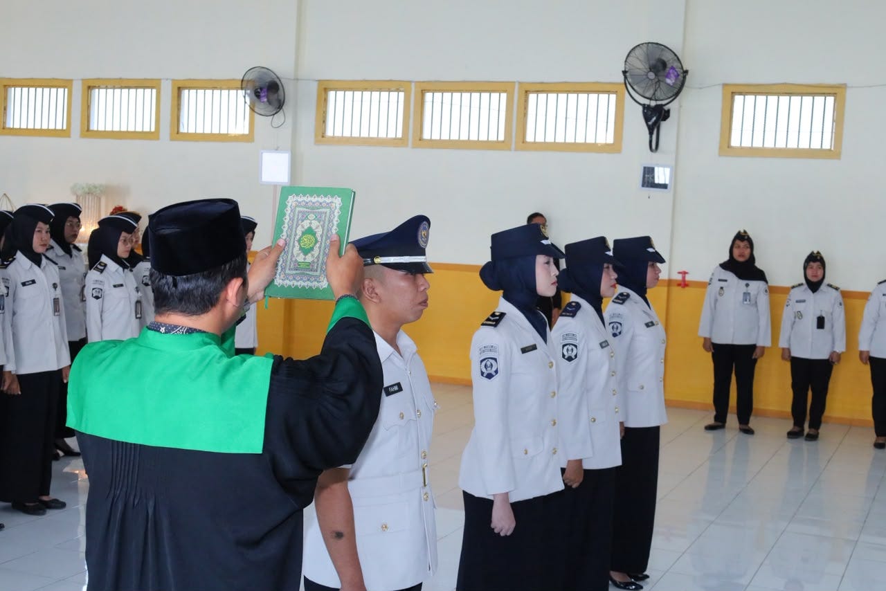 Pengabdian Baru Dimulai, Pegawai Lapas Mojokerto Resmi Dilantik