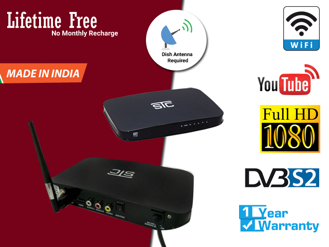 STC Wi-Fi MPEG-4 Full HD (Free to Air) Digital Satellite Receiver(DTH Set  Top Box) With Wi-Fi Dongle/Receiver H-700 | by Swaroop Sales | Medium