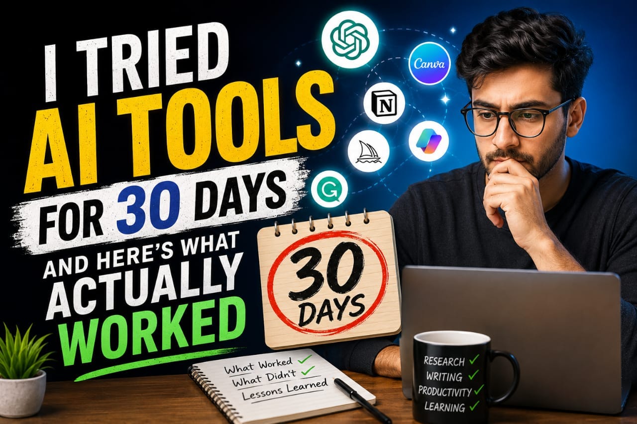 I Tried AI Tools for 30 Days and Here’s What Actually Worked