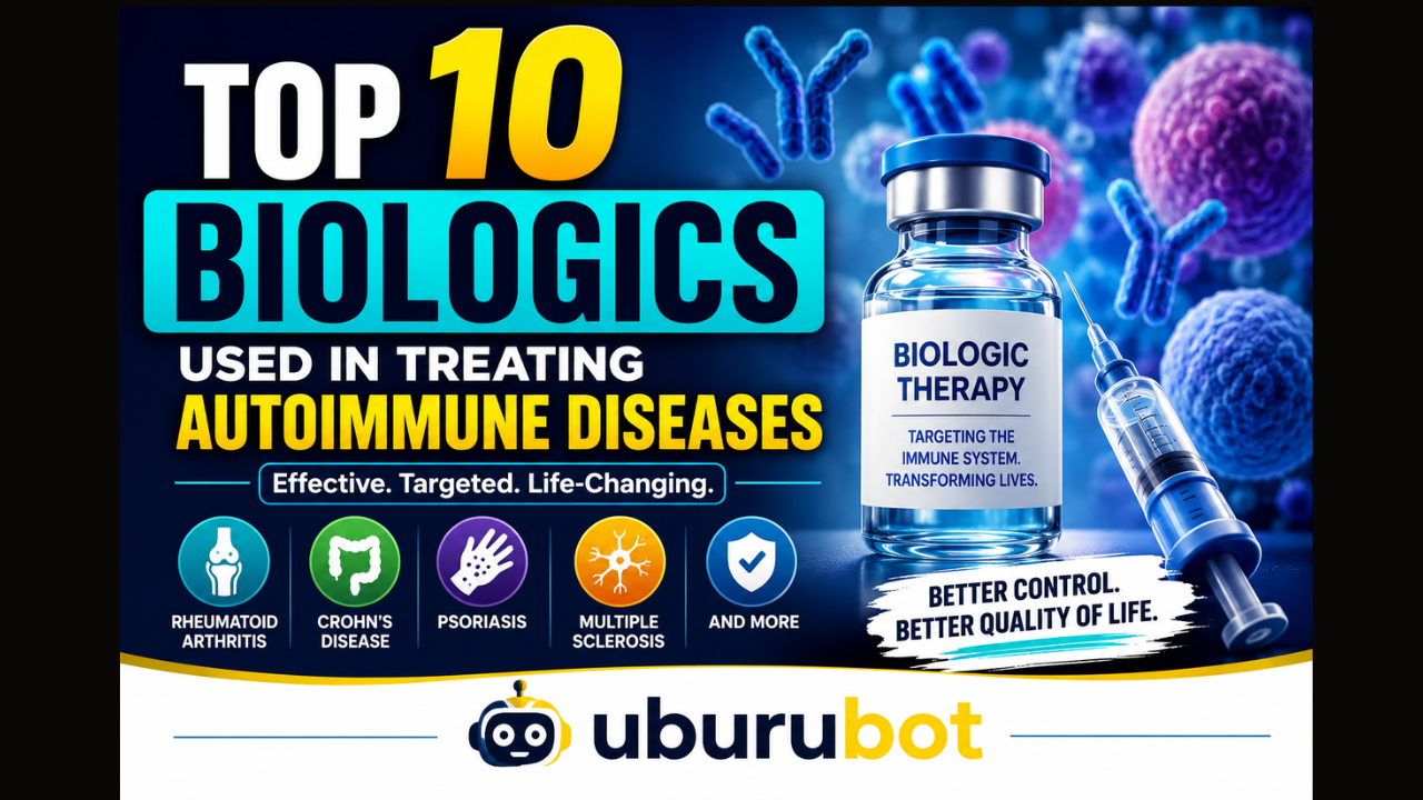 TOP 10 BIOLOGICS USED IN TREATING AUTOIMMUNE DISEASES