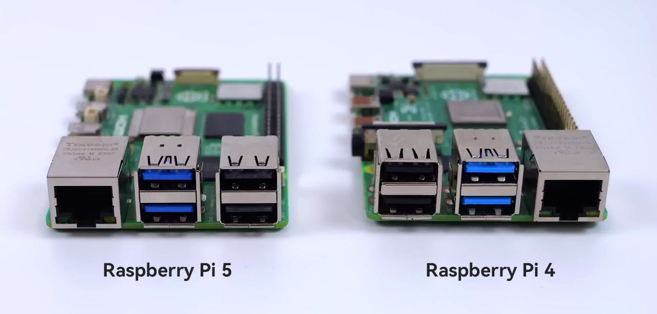 What are the differences between Raspberry Pi 4 and Raspberry Pi 5?