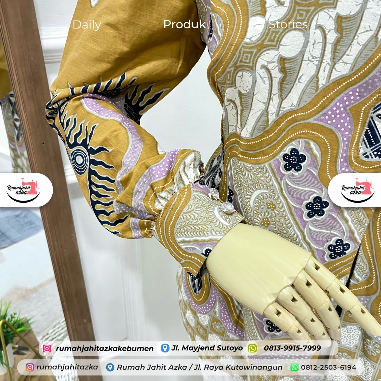 Seragam Batik Kerja Wanita Rumah Jahit Azka