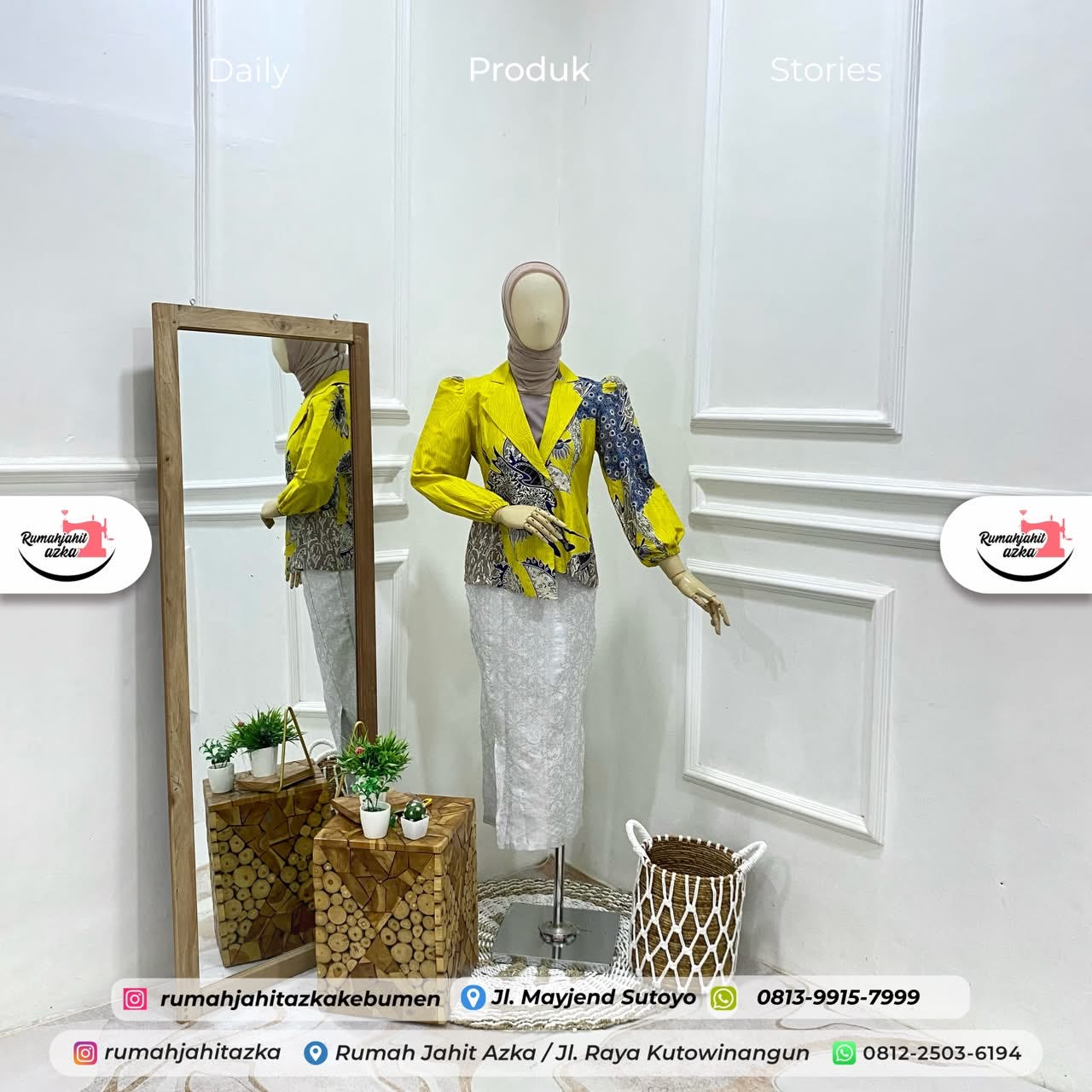 Semi Blazer Batik Custom by Rumah Jahit Azka