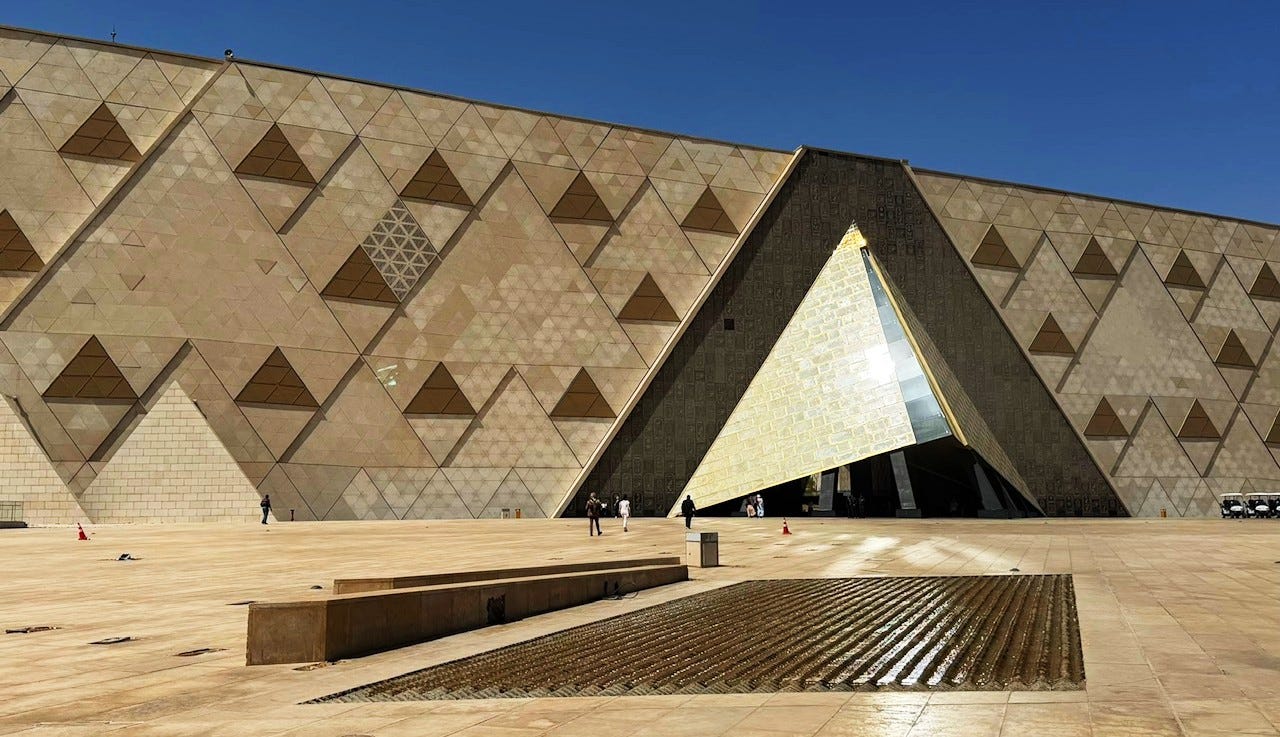 Enrance to the Grand Egyptian Museum. Photo: David A. Laws