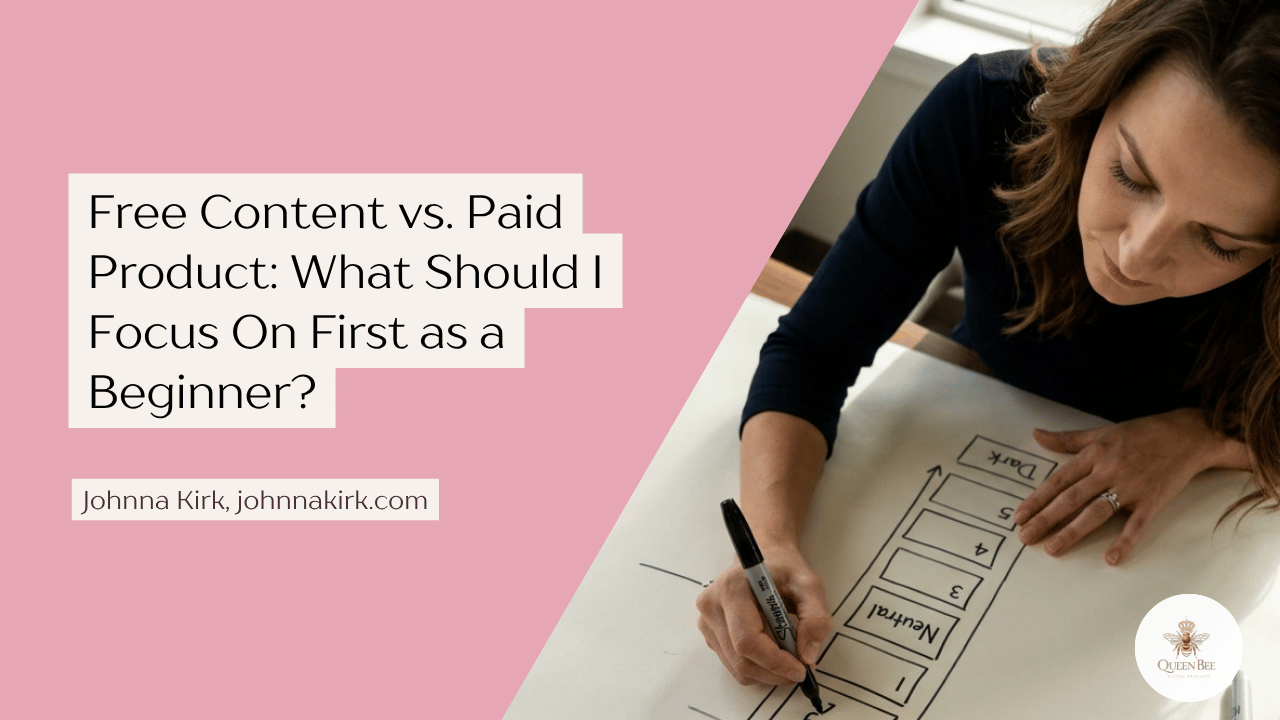 Free Content vs. Paid Product: What Should I Focus On First as a Beginner?