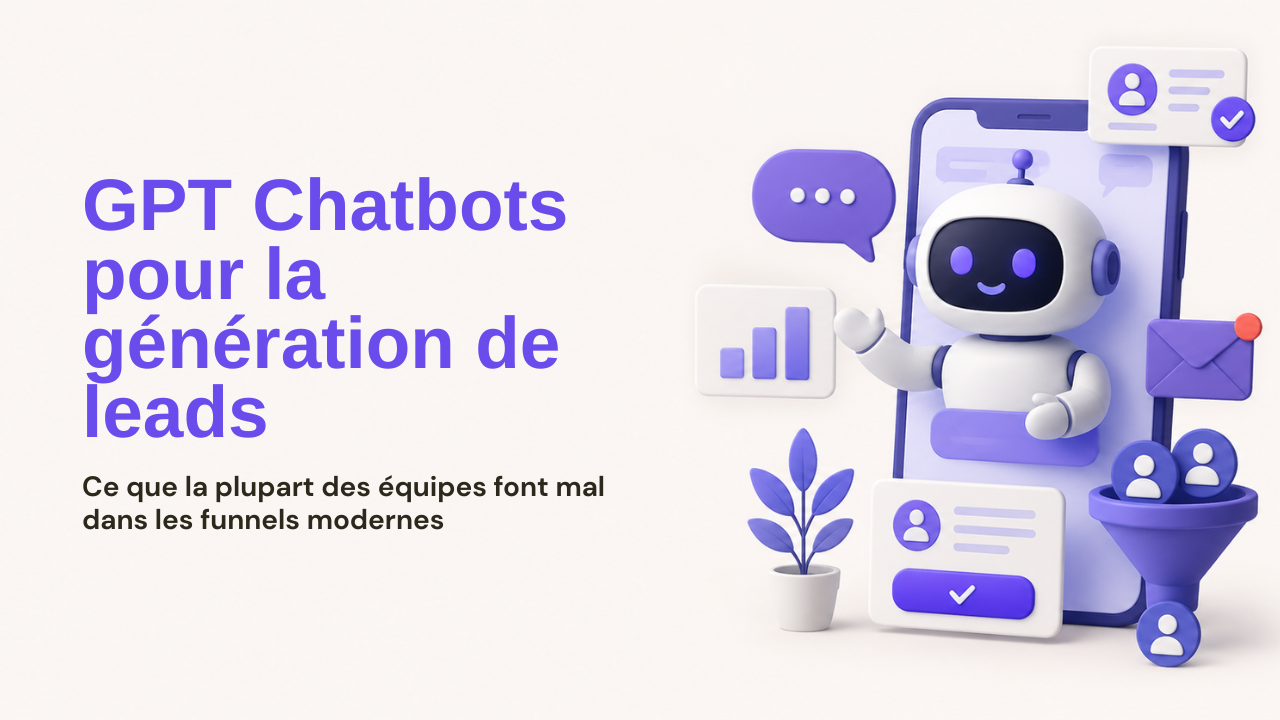 Les Chatbots GPT pour la Génération de Leads : Ce que la Plupart des Équipes Font Encore Mal