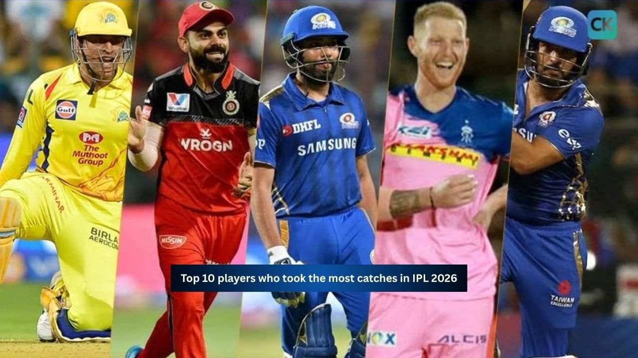 Top 10 players who took the most catches in IPL 2026
