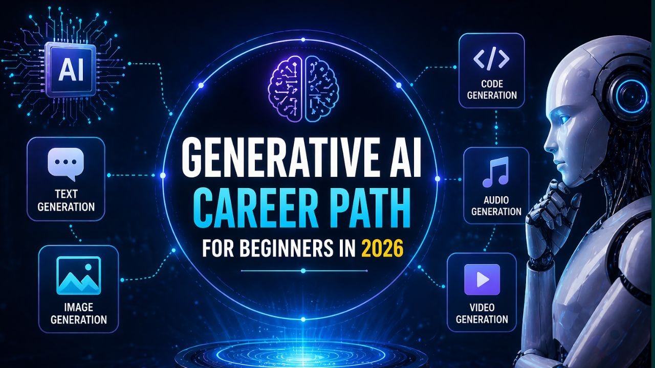 Generative AI Career Path for Beginners in 2026: A Practical Roadmap to High-Growth Opportunities