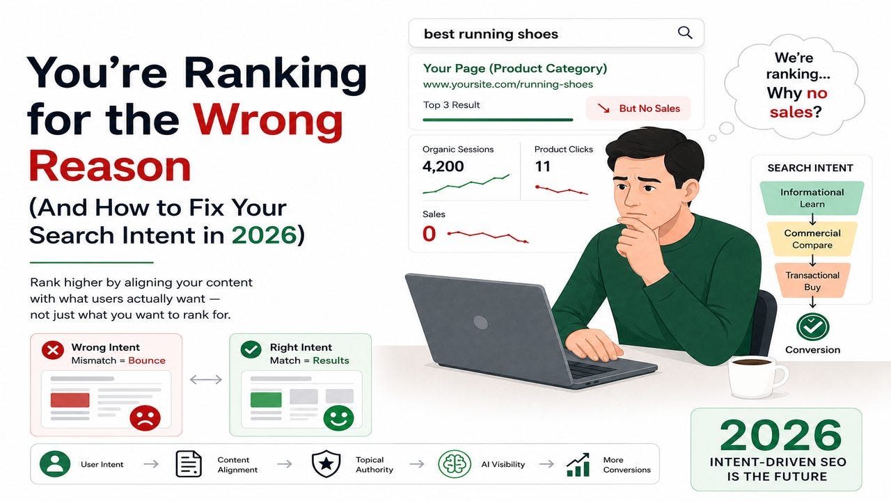 Search Intent Optimization in 2026: Why Your Rankings Aren’t Converting