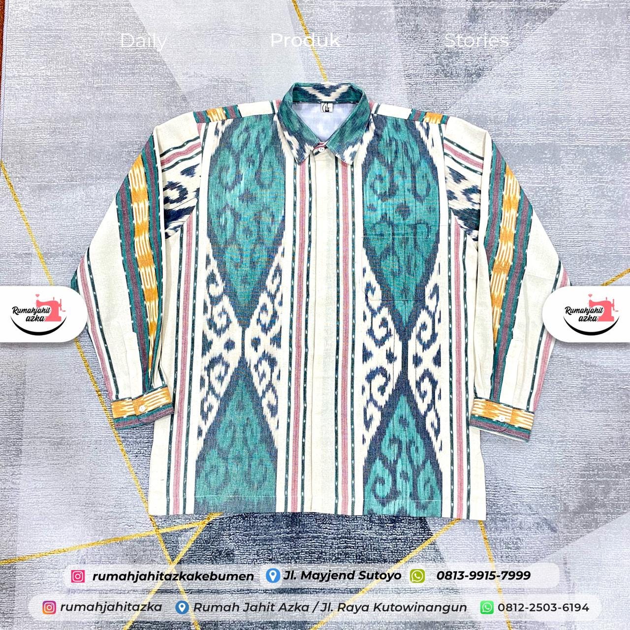 Kemeja Batik Lengan Panjang Pria by Rumah Jahit Azka