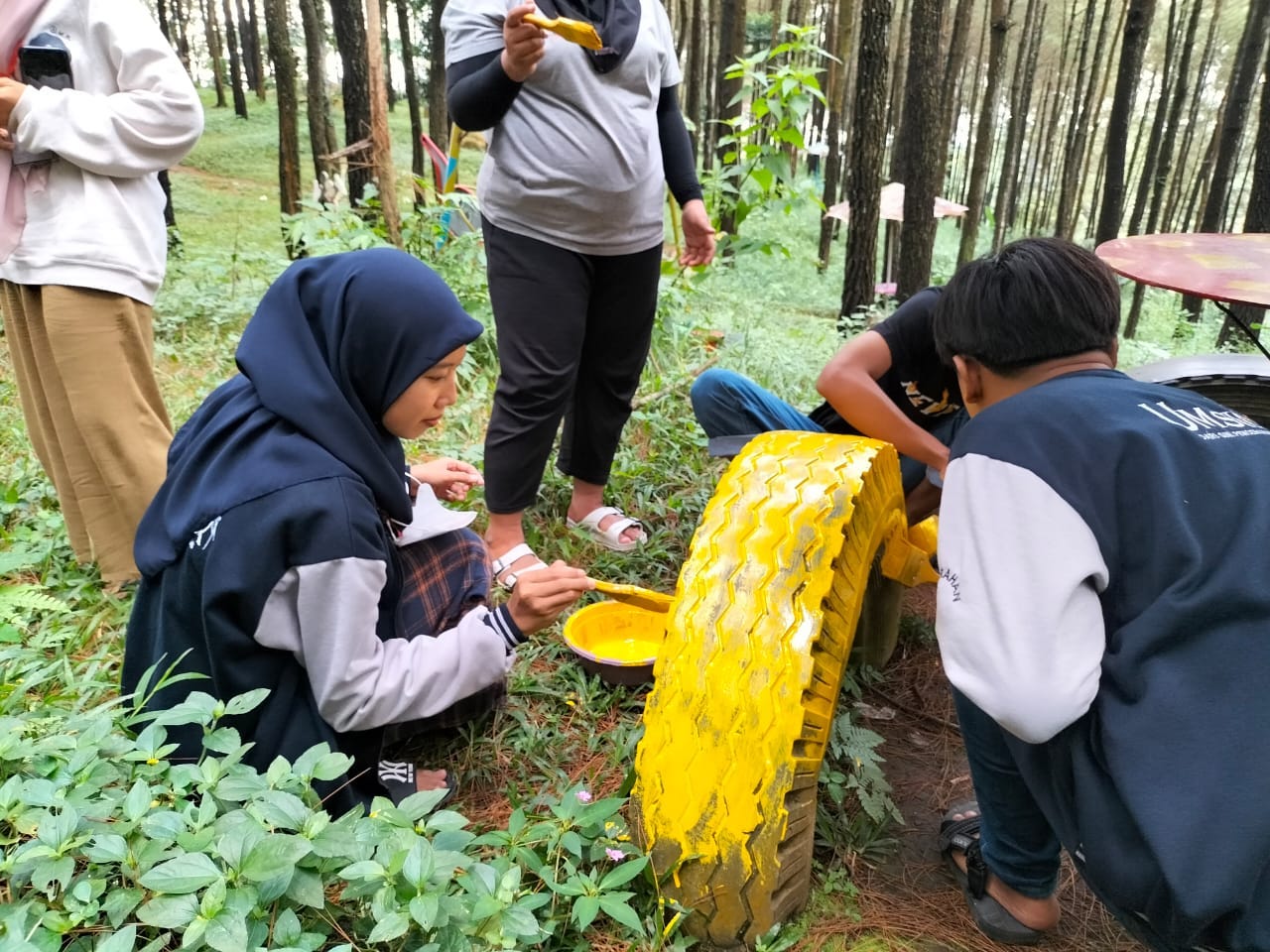 Aksi Nyata Mahasiswa Umsida Lakukan Revitalisasi Tempat Wisata di Desa Nogosari