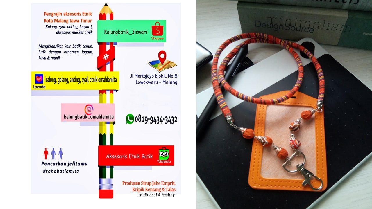 MODIS, Id Card Lanyard Etnik Di Tokopedia Area Jakarta Utara DKI
