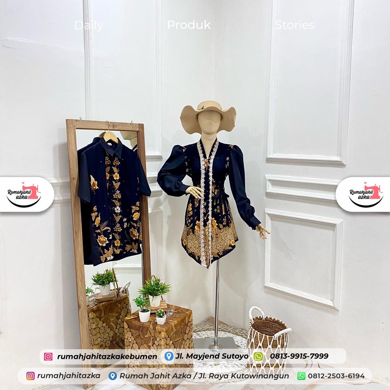 Baju Atasan Batik Couple by Rumah Jahit Azka