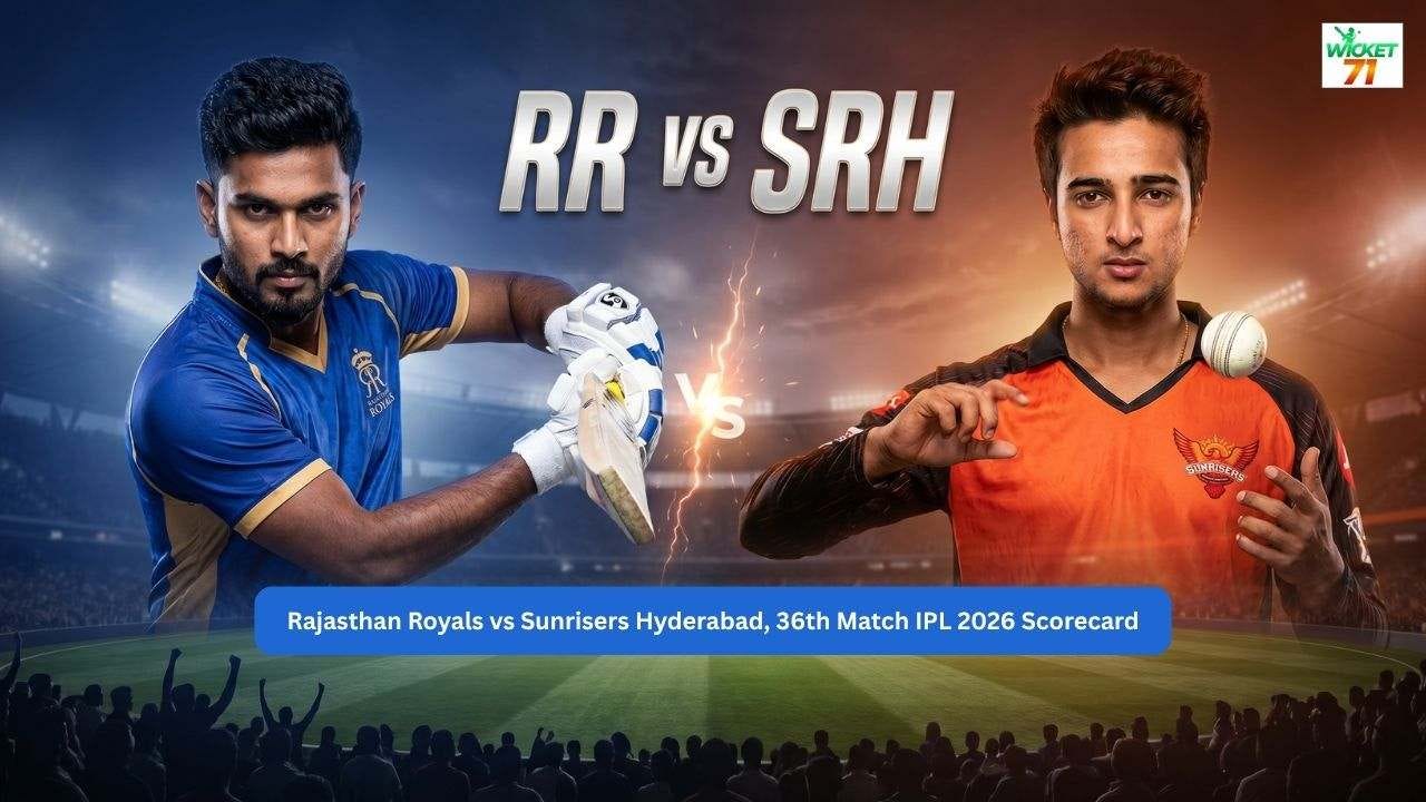 Rajasthan Royals vs Sunrisers Hyderabad 36th Match