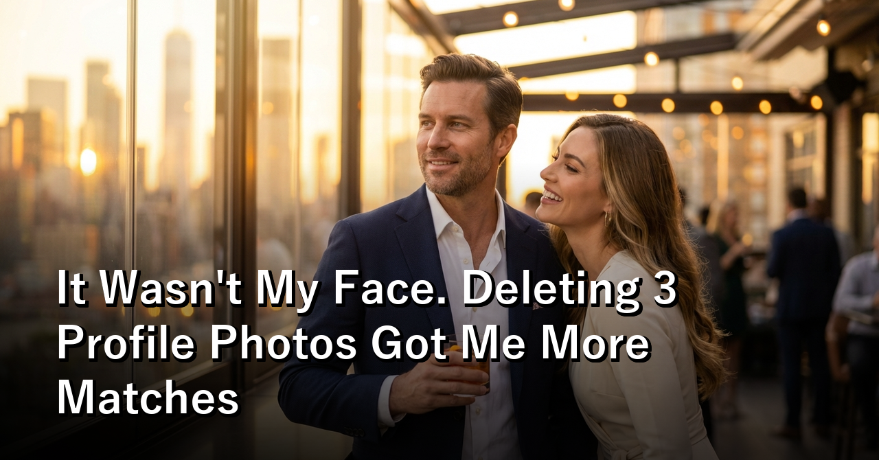 It Wasn’t My Face. Deleting 3 Profile Photos Got Me More Matches