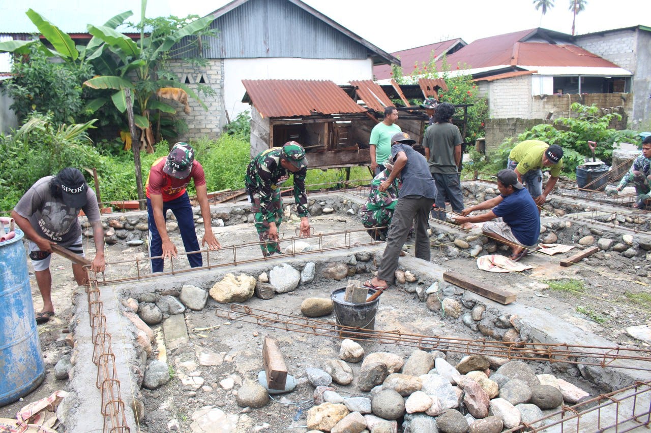Satga TMMD Kodim 1311/Morowali Kembalikan Budaya Gotong Royong yang Mulai Hilang, Ini Kata Warga