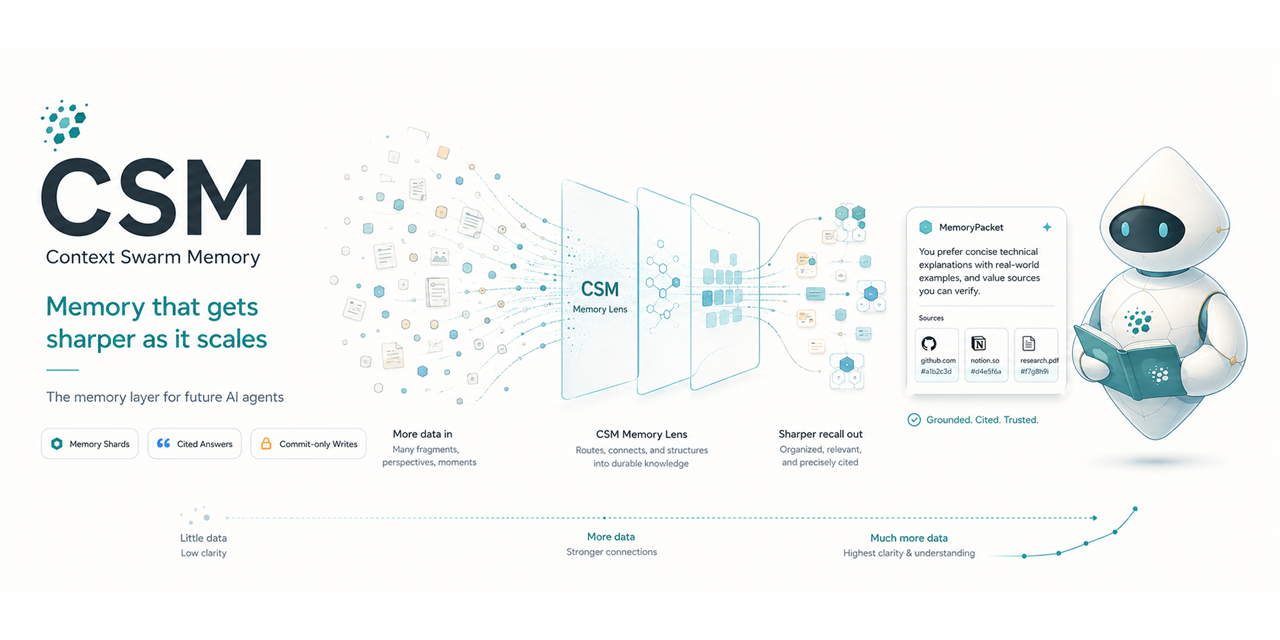 Memory Should Be Auditable: Introducing Context Swarm Memory