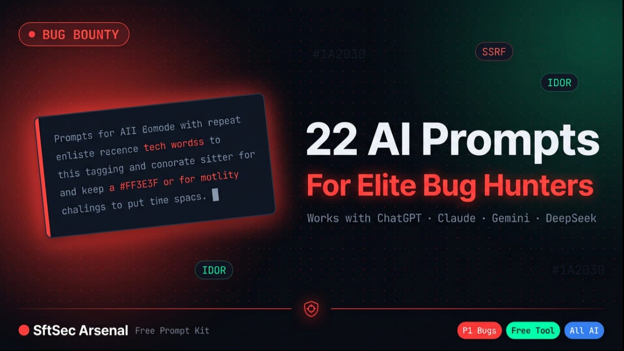 I Built a Free Prompt Kit That Helps Bug Bounty Hunters Get More P1s With Any AI