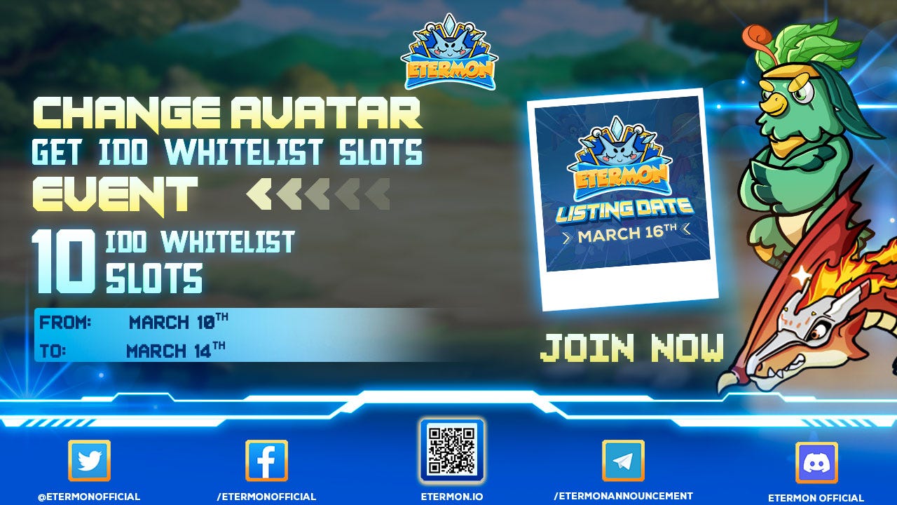 Change Avatar Get IDO Whitelist Slots