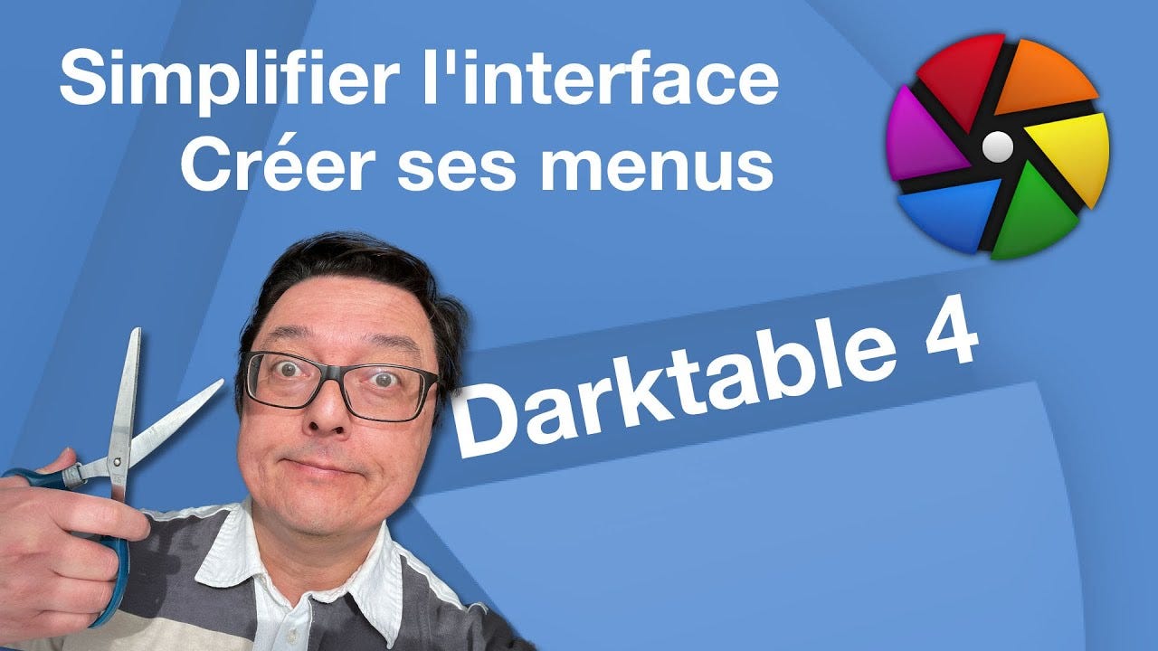 Simplifier les modules, les presets de Darktable 4