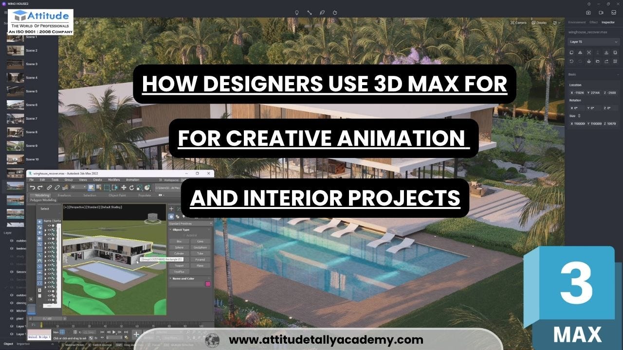 How Designers Use 3D Max for Creative Animation and Interior Projects