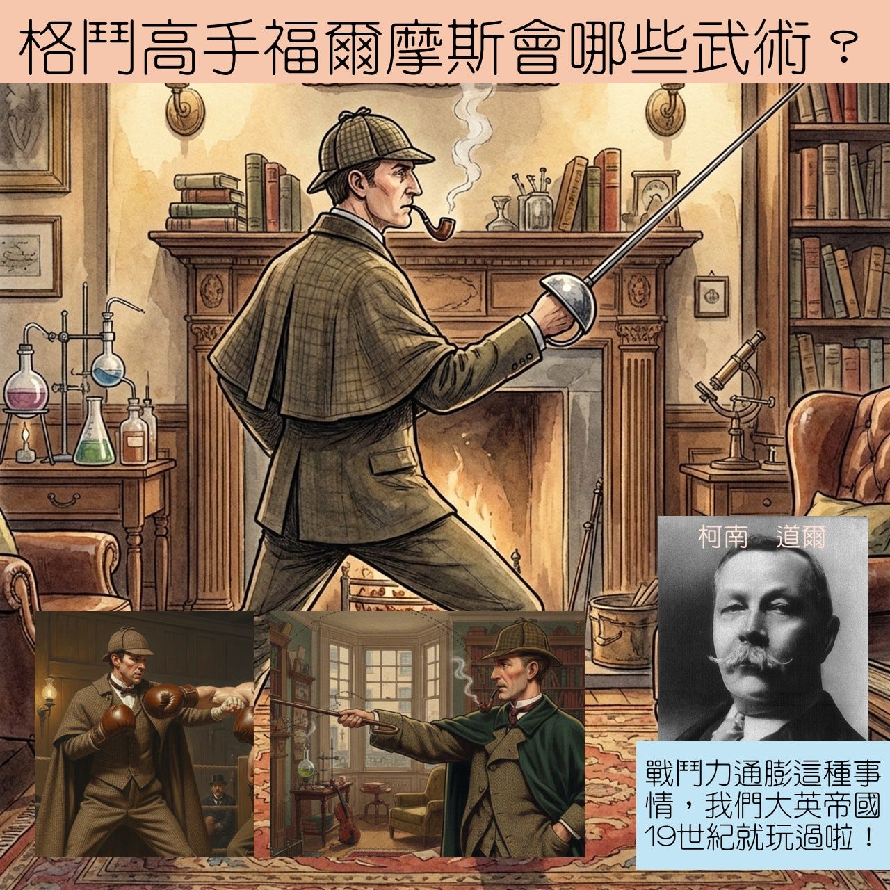 格鬥高手福爾摩斯都會哪些武術？
