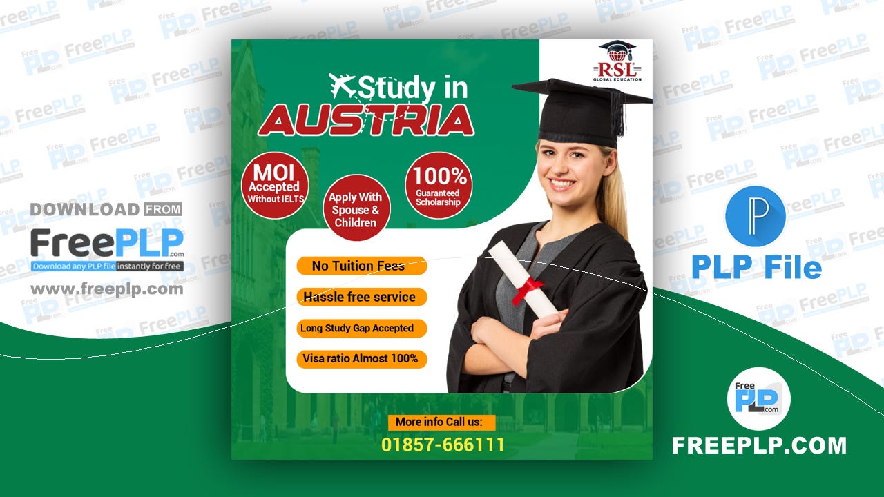 Scholarship Poster Design PLP File