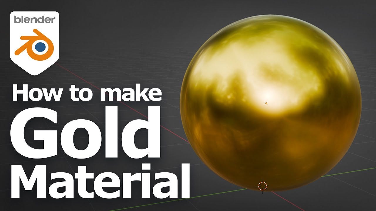 Blender에서 Gold 소재를 만드는 방법