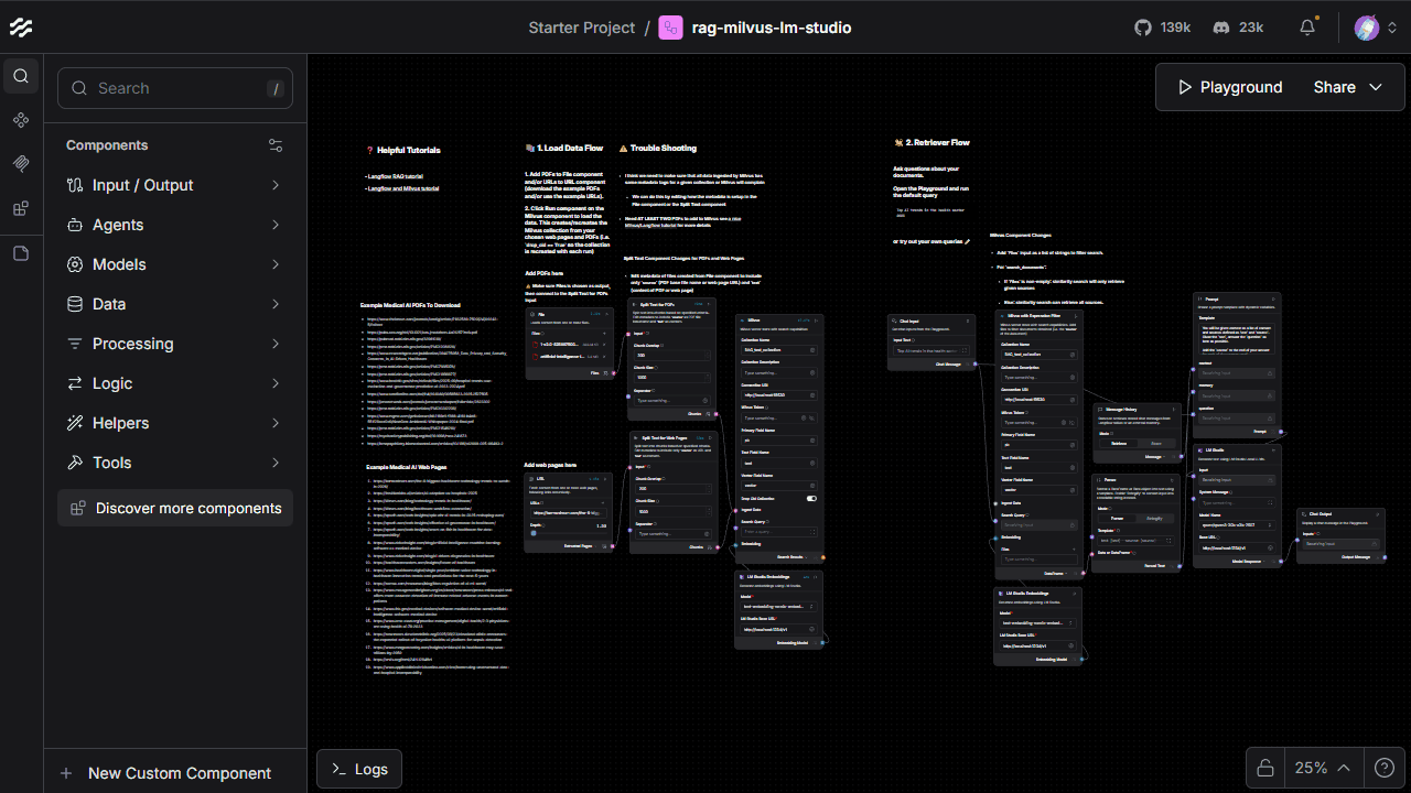 Using the default session in Langflow’s Playground