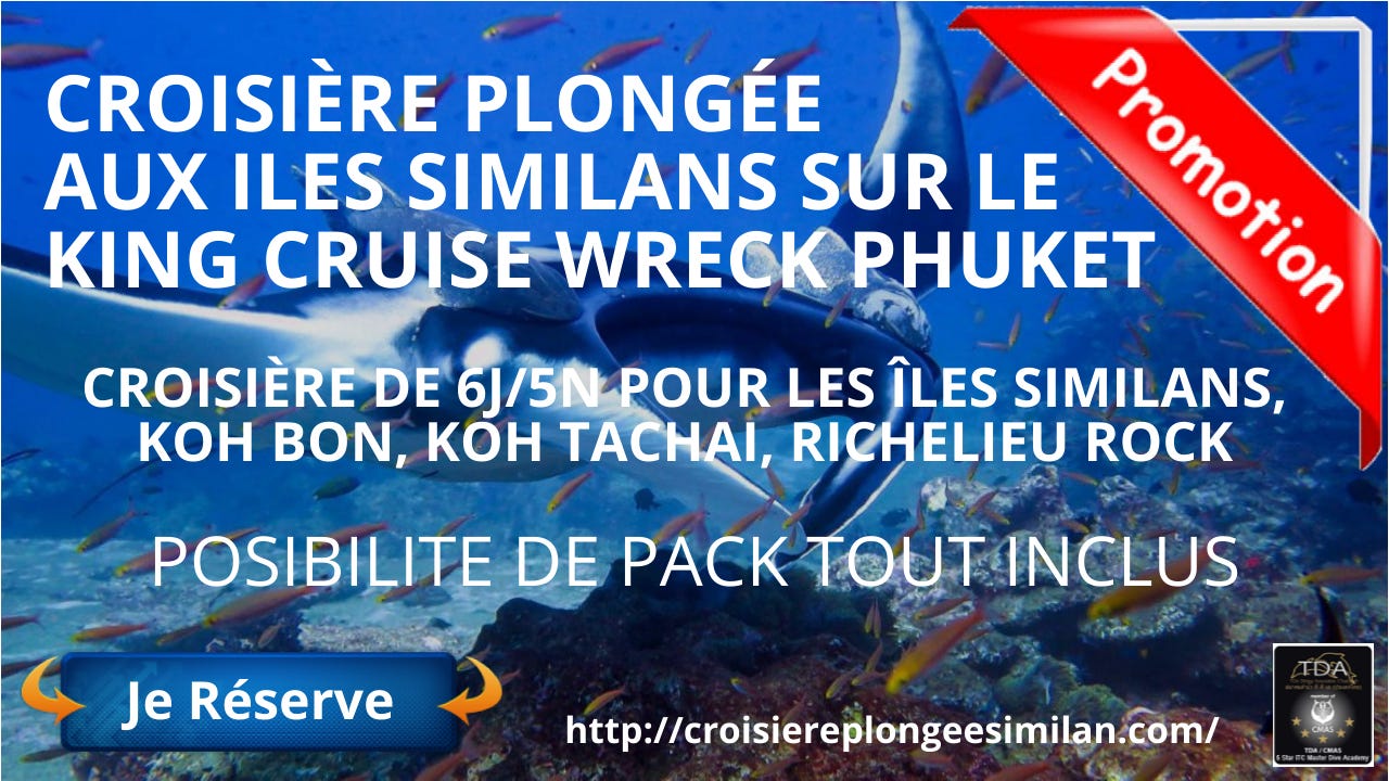 # Croisière plongée aux îles Similan : il est temps de réserver avant qu’il ne soit trop tard !