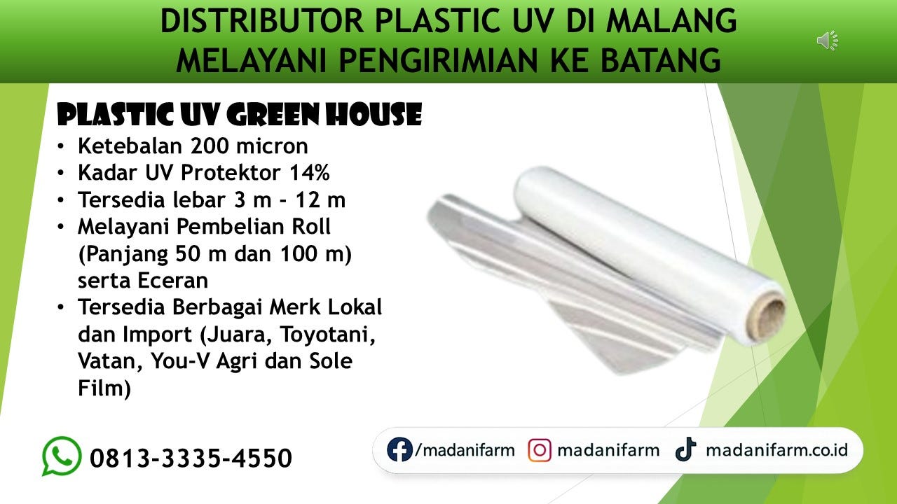 Pabrik Sarana Greenhouse Terpercaya di Malang Melayani Pengiriman ke Batang