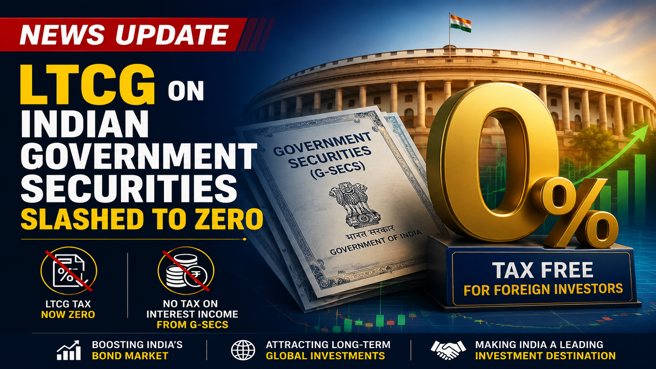 News Update: LTCG on Government Securities Slashed to Zero
