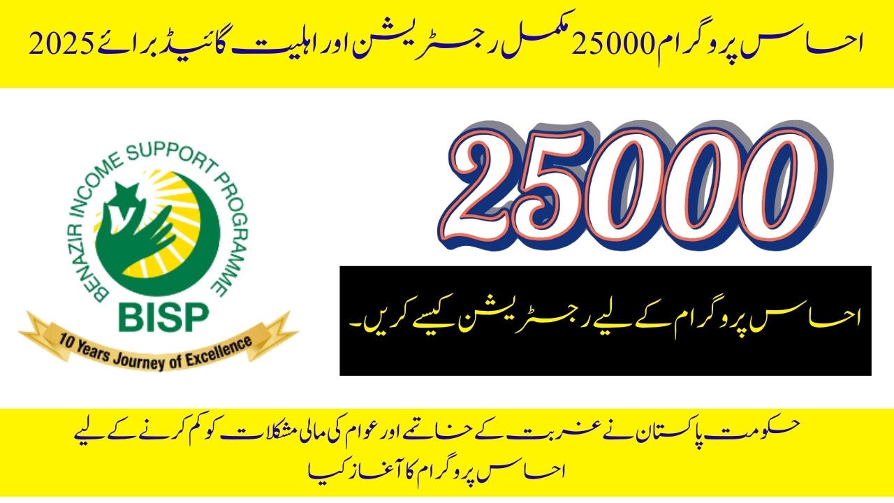 Ehsaas Program 25,000 — Complete Information
