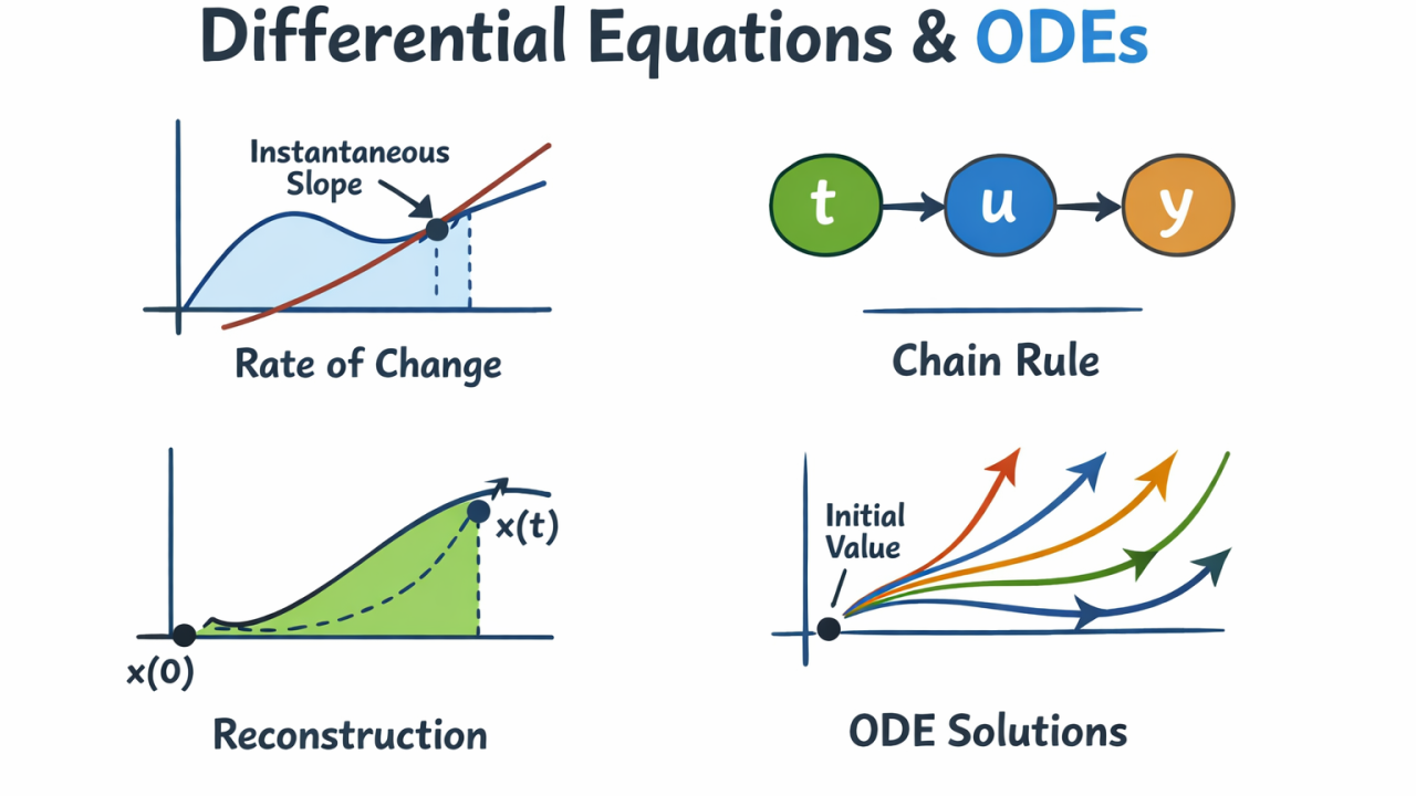 Calculus and ODE based on the rate of change