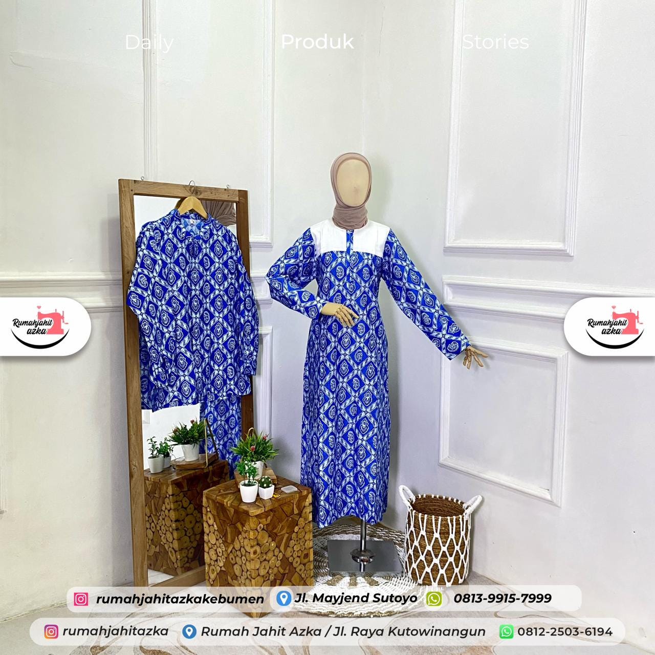 Baju Couple Motif Batik by Rumah Jahit Azka